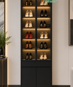 Tủ giày cánh kính DTG173 thiết kế theo yêu cầu tại Deco