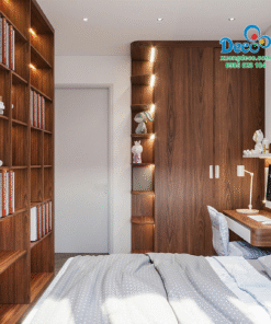 Tủ quần áo kịch trần gỗ plywood HENF